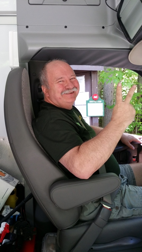 Joe, the AMC shuttle driver/historian/comic